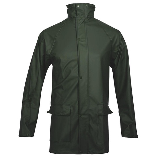 Raincoat PU green M-wear