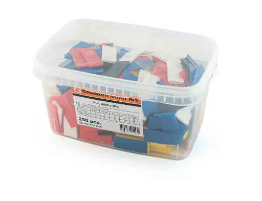 [KN8701404K] platte spieën "mixed bucket" 250st