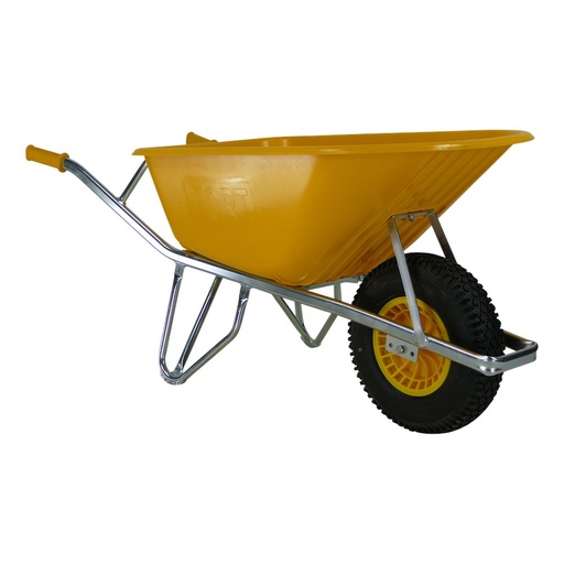 [KRUI100PP] Wheelbarrow yellow 100l reinforced bin Altrad Fort