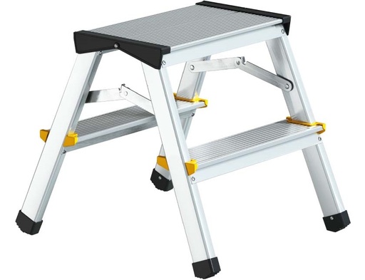 [LD202] Trapkeukenladder alu Steppy 2x2 treden  