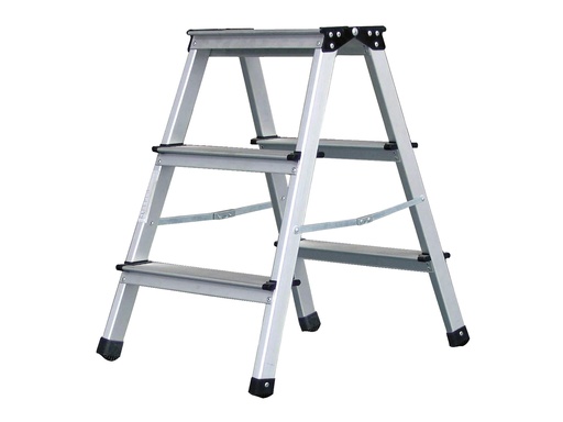 [LD203] Trapkeukenladder alu Steppy 2x3 treden
