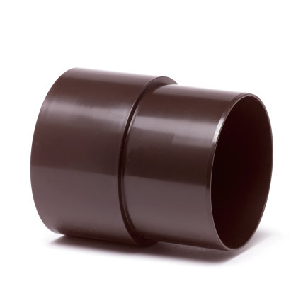 [M80B] PVC socket dia 80 RWA brown
