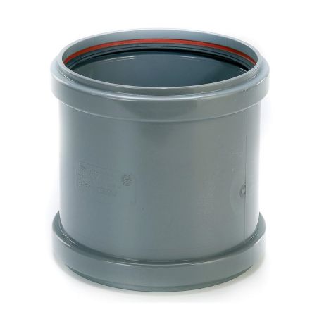 [MBS160] PVC schuifmof dia 160 grijs benor SN4  