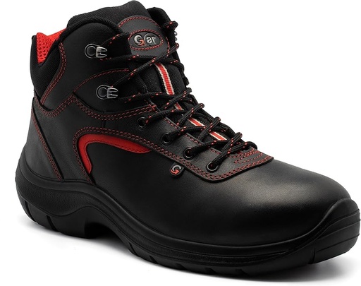 [MERCURIO43] Werkschoen GAR mercurio mid S3 zwart/rood maat 43 