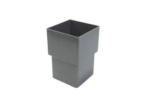 [MV80G] PVC socket dia 80 square gray