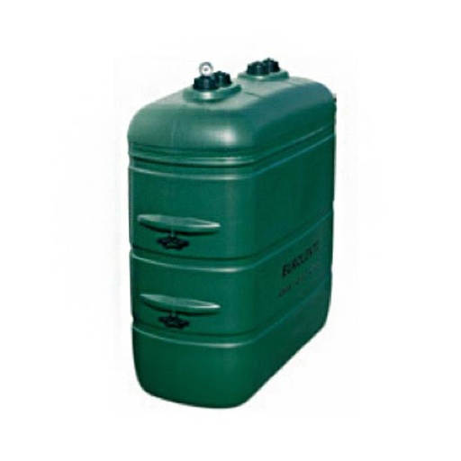 [MZ1500DW] Mazouttank groen 1500l dubbelw. bovengronds PE 