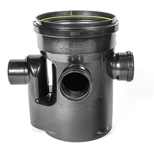 [PE7757] PE pit dia 315 3x110 1x110 siphon with collar