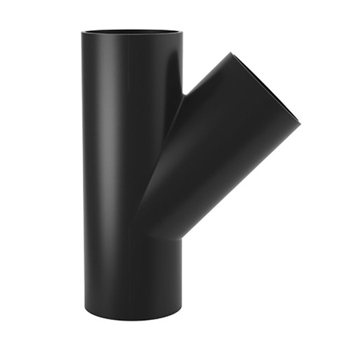 [PET634] PE drain T-piece dia 63 45° BENOR