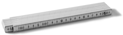 [PLOOIMET] Vouwmeter hout 2m wit