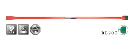 [POL028327] Hefboom met bol en beitel 1.25m + slagdop 50mm 