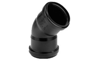[PPB1104] PP sanitair bocht dia 110 45° 2xM 