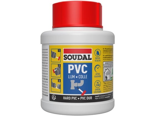 [100031] PVC lijm Soudal 1/4 l  