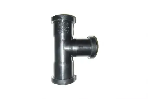 [PPT758] PP sanitary T-piece dia 75 87° 3xM