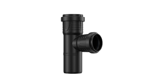 [PPTS1258] PP sanitair T-stuk dia 125 87° 2xMsp 