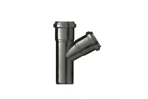 [PPTS904] PP sanitair T-stuk dia 90 45° 2XMsp