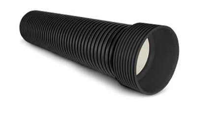 [PR500PSN8] PP IT Infiltration Corr Tuyau dia 400mm ID l=6m Premanch. noir benor SN8