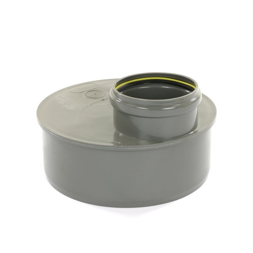 [R250200] PVC verloopstuk 250/200 grijs benor SN4