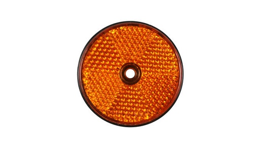 [REFL60OR] Réflecteur rond orange + trou 60mm