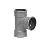 [RTB25208] PVC red T-stuk 250/200 87° 3xM grijs benor SN4 