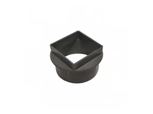 [RVR1011] PVC verloopstuk 110/100 rond vierkant 