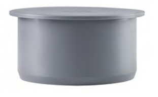 [SANS100] PVC stop dia 100 sanitair grijs 