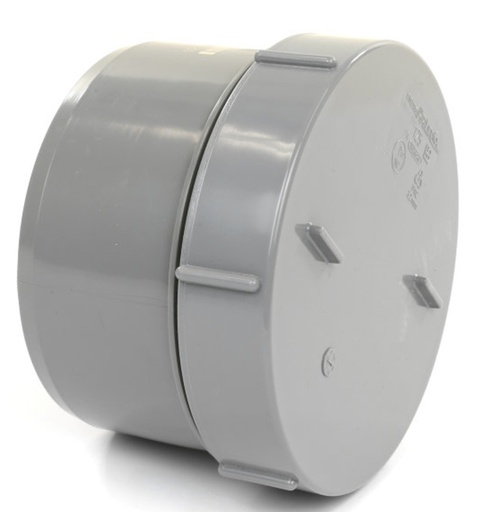 [SCHR80] PVC schroefdeksel dia 80 grijs  