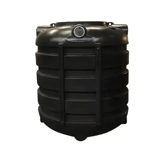 [SP1500TH] Fosse septique/fosse à eaux pluviales 1500 L TH budget noir (135x110xH150) ovale 50 kg