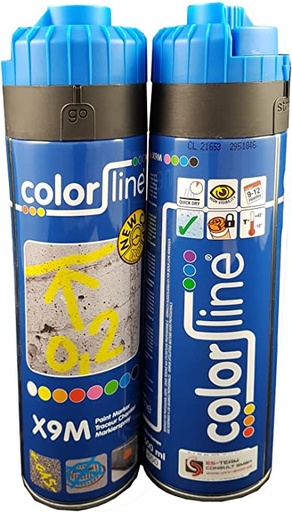 [SPUITBUSBL] Spray can Color line gun marker 500 ml Blue
