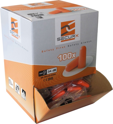 [SX438000] Oordopjes foam 37 SNR per 100paar