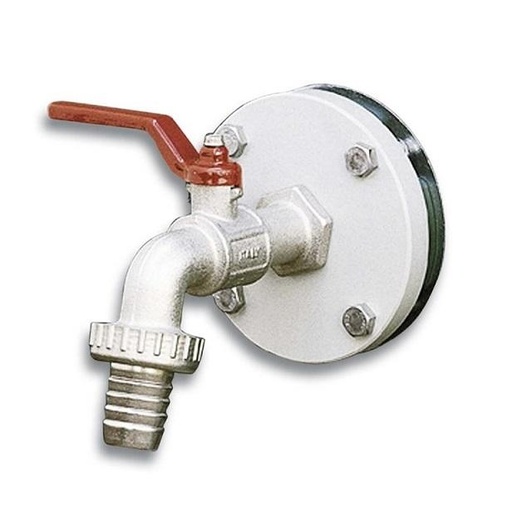 [TEGFL1KK] Counter flange 1" with ball valve stock tank