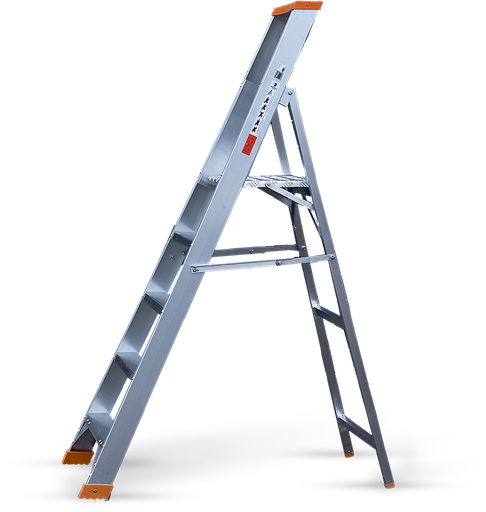 [TI0108] Stepladder Petry 1 x 8 rungs (1.77-2.61m)