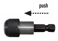 [UT70010] Porte-embout magnétique Utilvo type B 1/4" l=60mm