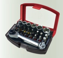 [UT70014] Utilvo 24-piece bit and hex socket set
