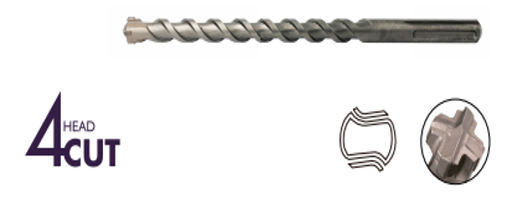 [UT70305] Utilvo SDS+ 4-point drill bit 5x110mm