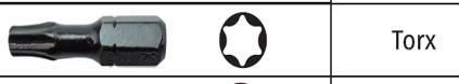 [UT70818] Jeu d'embouts à percussion Utilvo T40x25mm (boîte 20pcs)