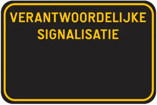 [VERANTW] Traffic sign "responsible signage" SB250 600/400