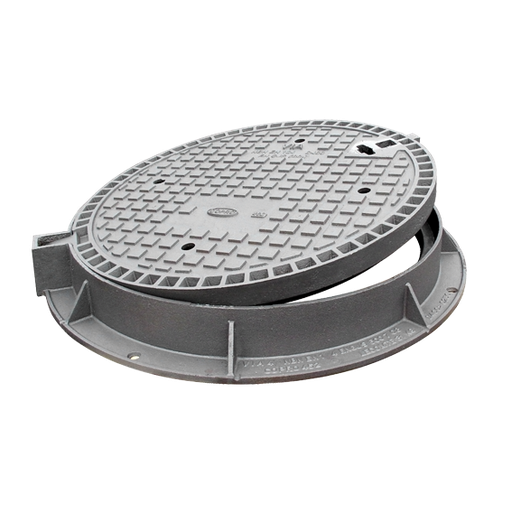 Gietijzer wegenisdeksel  VIA4L D400 - RD VO=700mm H=100mm COPRO (voorheen T23)