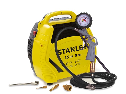 [WB200] Stanley compressor zonder olie 1.5PK/6l/8bar  