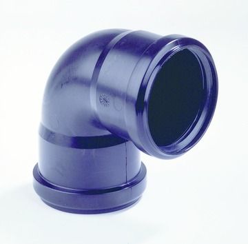 [PPB328ZWART] PP sanitair bocht dia 32 87° 2xM Zwart 