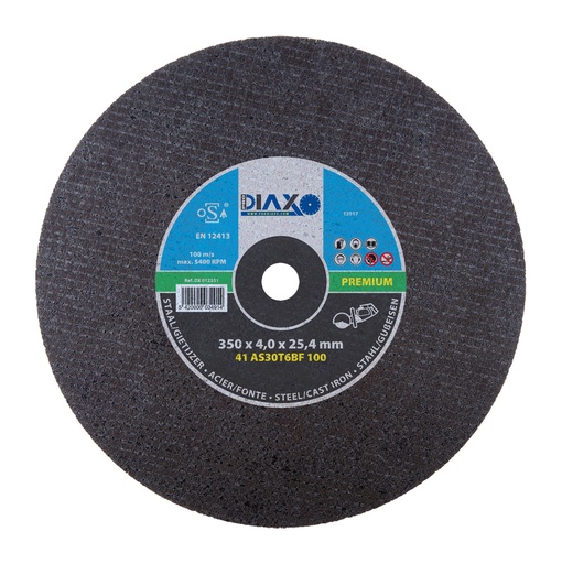 [DX 012351] Disque à tronçonner dia 350 x 4,0 x 25,4 mm Prodiaxo