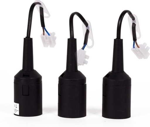 [BE007532] Removal fitting E27 black - 3dlg
