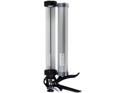 [112802] Pistool gesloten 600 ml  voor worsten (worstenpistool soudal) 2 hulzen 