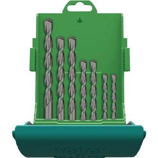 [3000-168847] Concrete and stone drill set heller 7 pcs (dia4/5/6/8/10/12mm) Power 3000