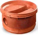 [RENO8002X315] PP pit dia 800 2x315 bottom 180° red brown renoflow