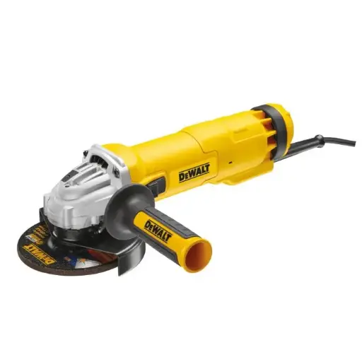 [DWE4207-QS] 1000W Haakse slijper 125mm met schuifschakelaar en herstartbeveiliging 