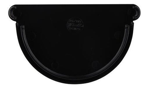 [EINDSTUK80Z] End piece for central spout LG 25 black