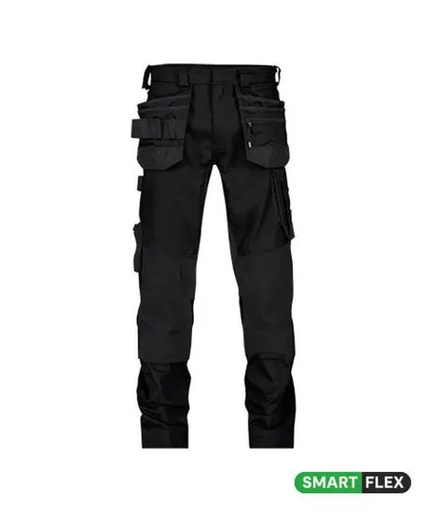 Werkbroek Flux Next met stretch holsterzakken en kniezakken 
