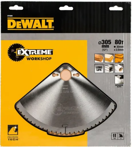 [DT4283-QZ] CZB 305x30x80t, trapezium, negatief 5°, kerf 2,6mm 