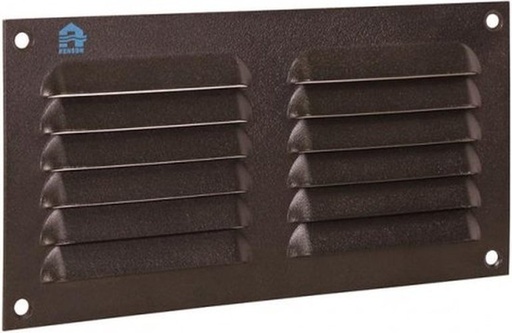 [RENSON436-20X10-ZWART] Renson 436 Alu rooster zwart RAL 9005 20x10 zonder gaas 
