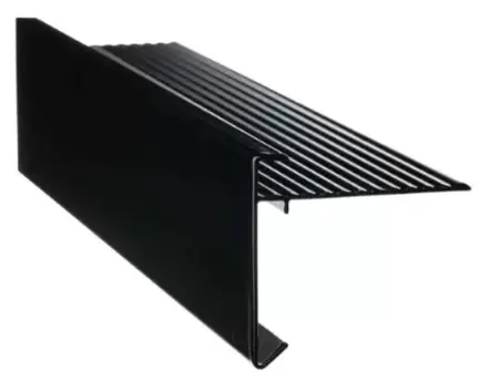 [DAKR8064ZWS] Alu dakrand standaard 80x64mm zwart structuur coatex l=2.5m